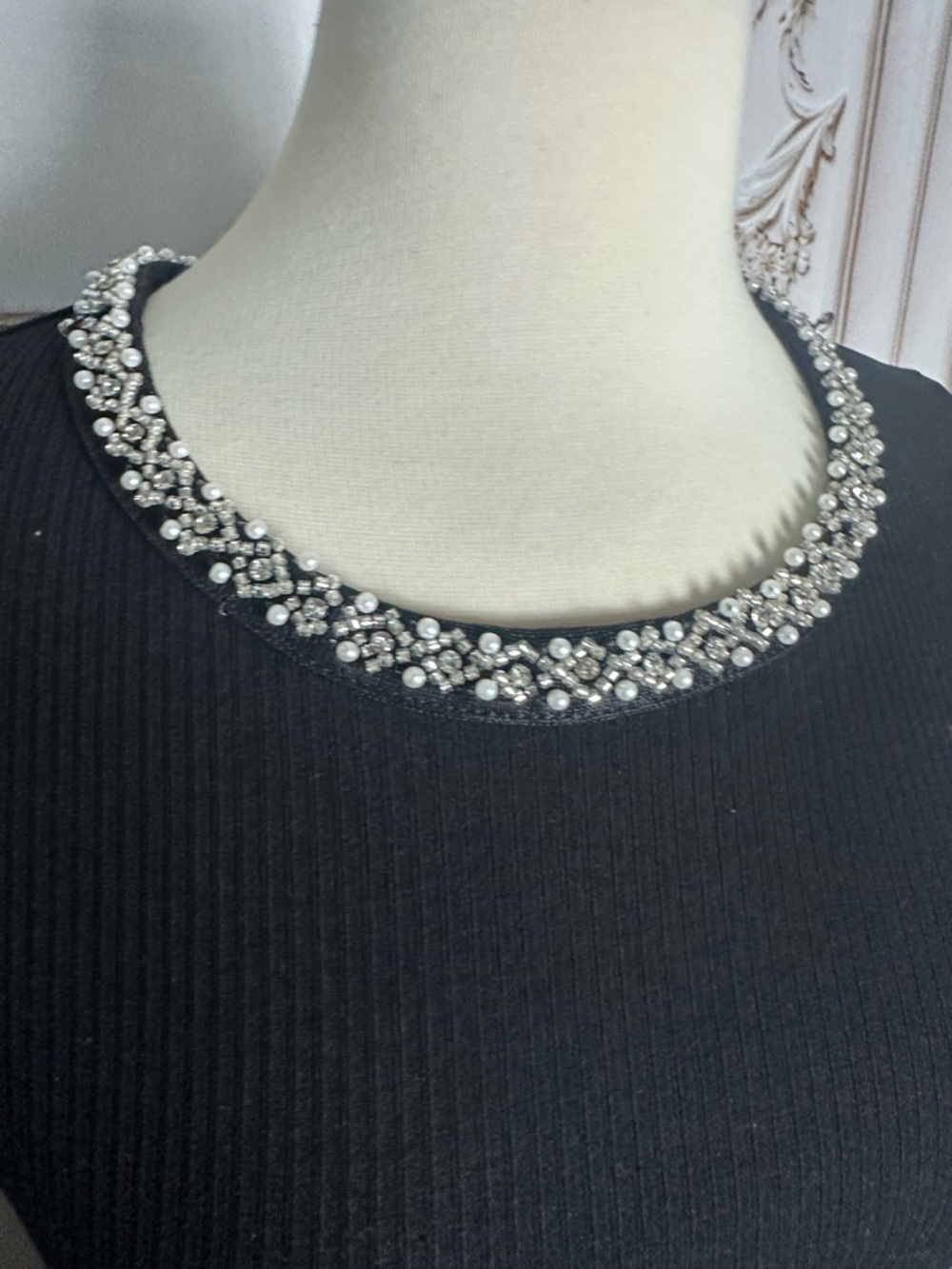Black Ribbed Long-Sleeve Top - Picture 4 of 8